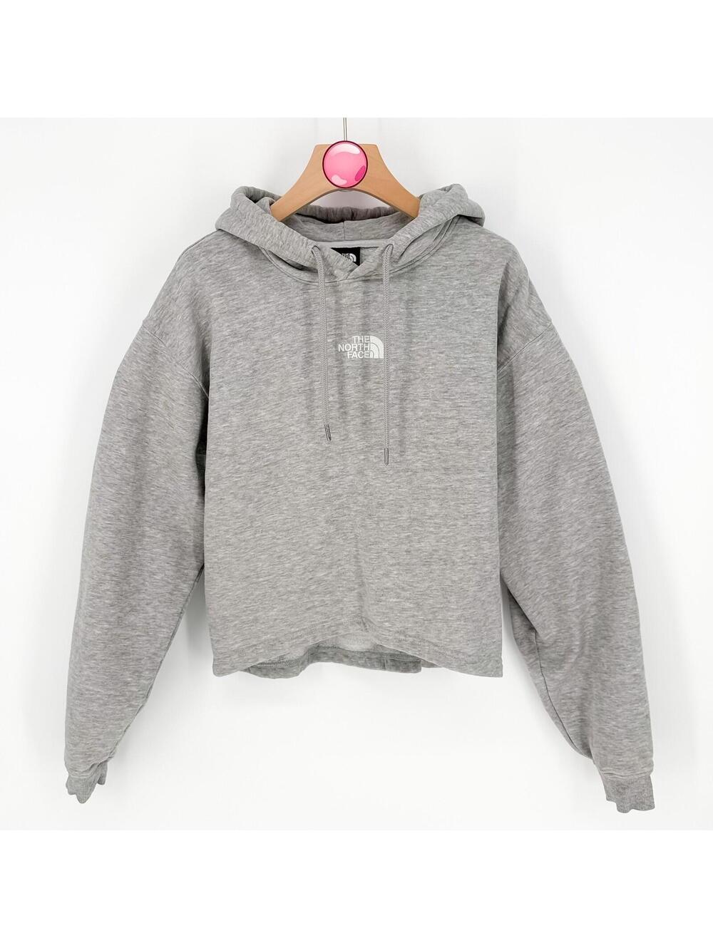 The North Face Hoodie Women's L Gray Hooded Evolution Hi-Lo Cropped Outdoor Hike